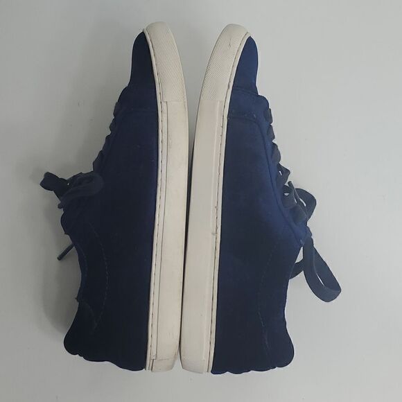 Kenneth Cole Reaction Joey 3 Blue Velvet Embroidered Floral Tennis Shoes Size 9M - Picture 10 of 12